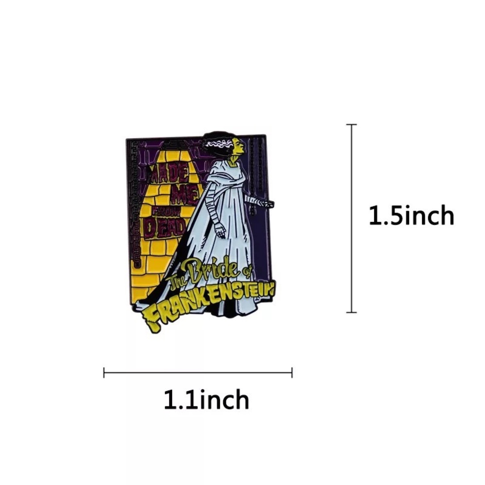 The Bride of Frankenstein Enamel Pin - Picture 3 of 3